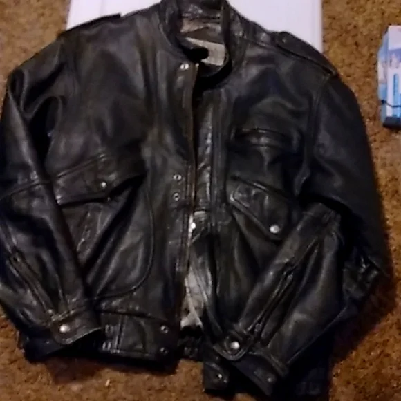 Vintage Fieldsheer Leather Bomber/Moto; Pls see sizing; prob M-L men, XL  women